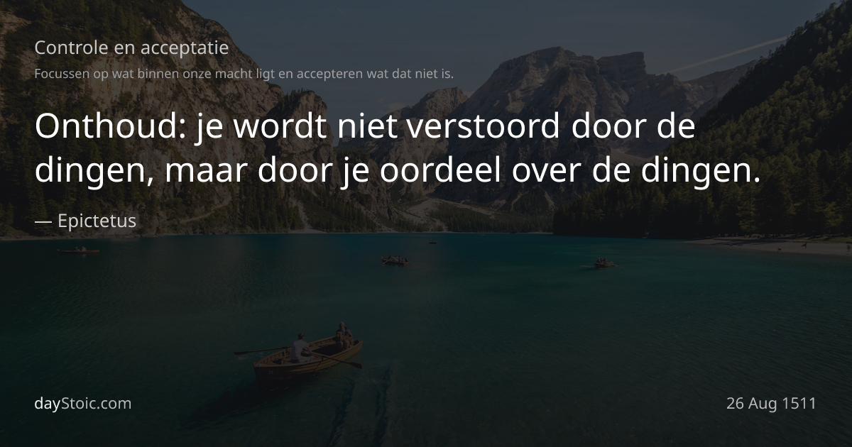 "De dood glimlacht ons allen toe, en al wat een mens kan doen is terug glimlachen." — Marcus Aurelius